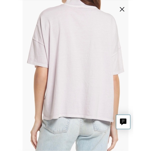 WE THE FREE Fearless Mock Neck Top in Dusty HImalaya Size L - Picture 3 of 12